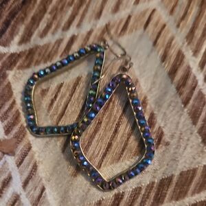 Iridescent Teardrop Earrings